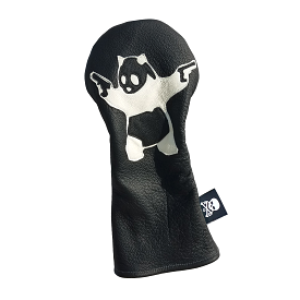 The Black & White Panda With Guns Driver Headcover