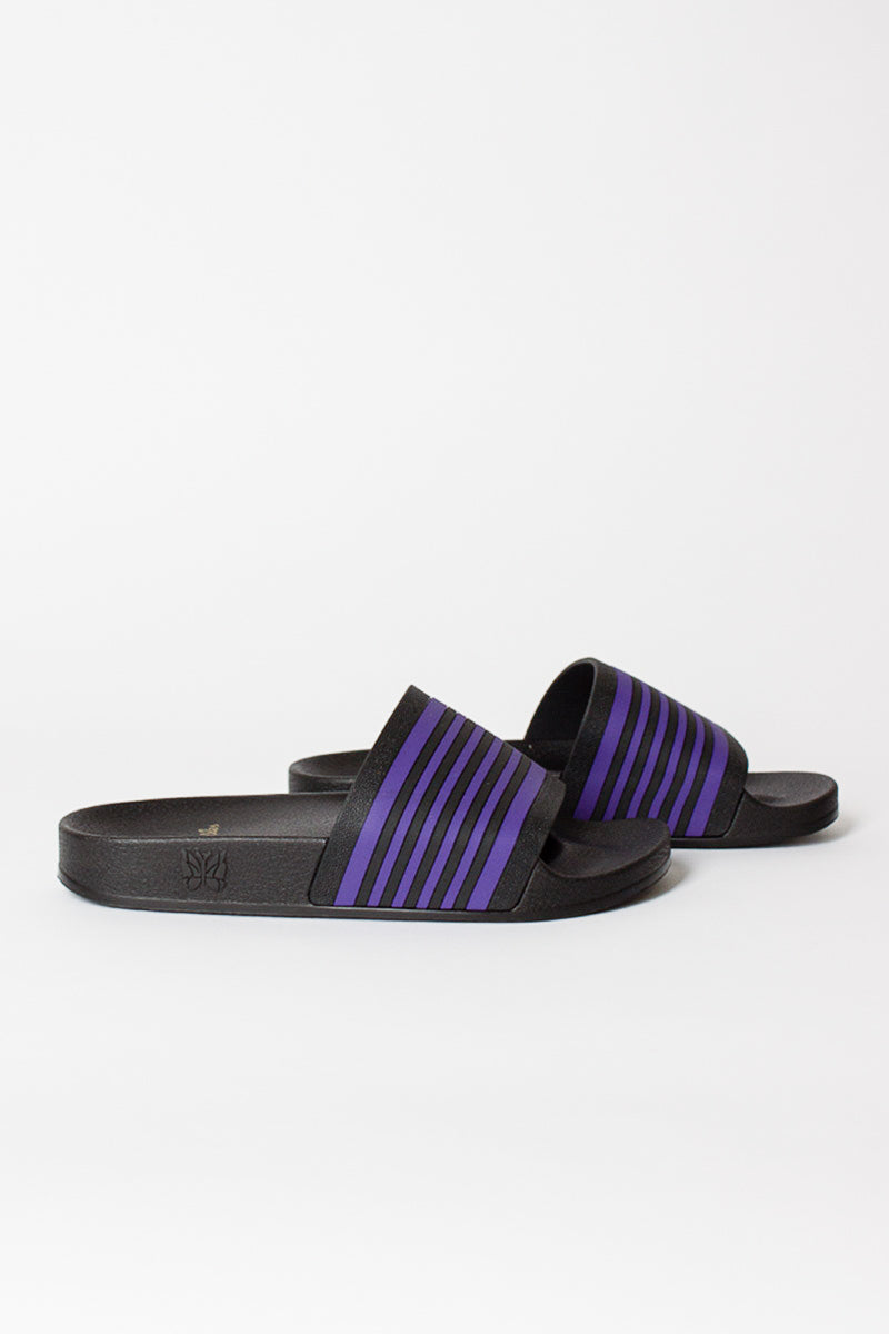 Track Line Shower Sandals Black/Purple