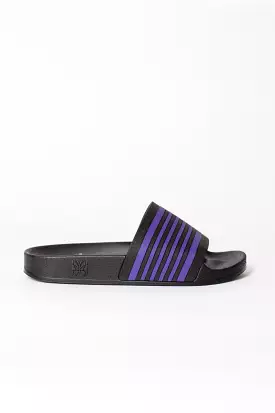 Track Line Shower Sandals Black/Purple