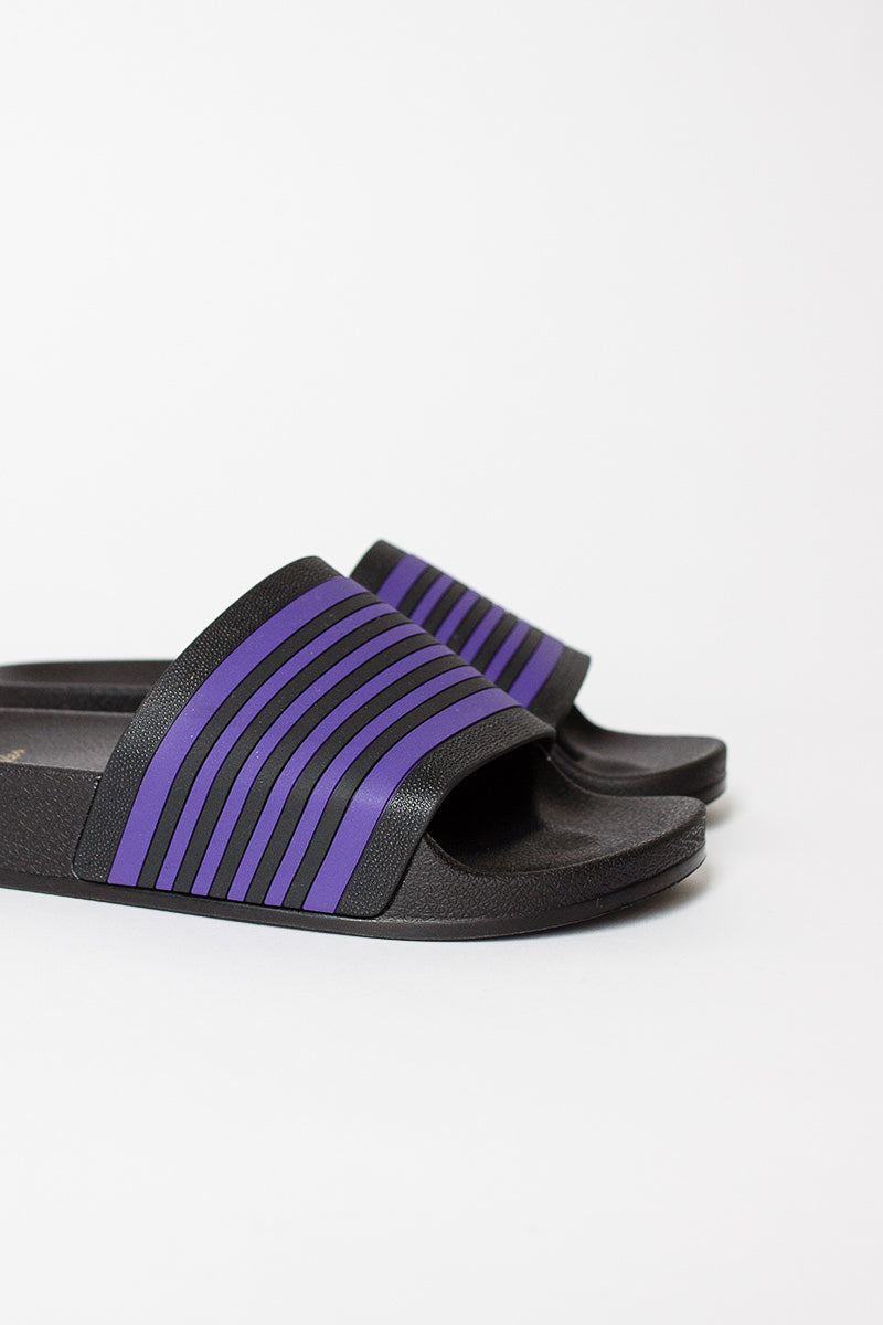 Track Line Shower Sandals Black/Purple