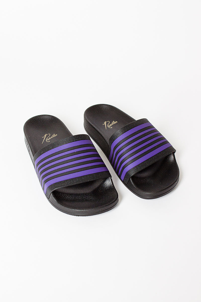 Track Line Shower Sandals Black/Purple