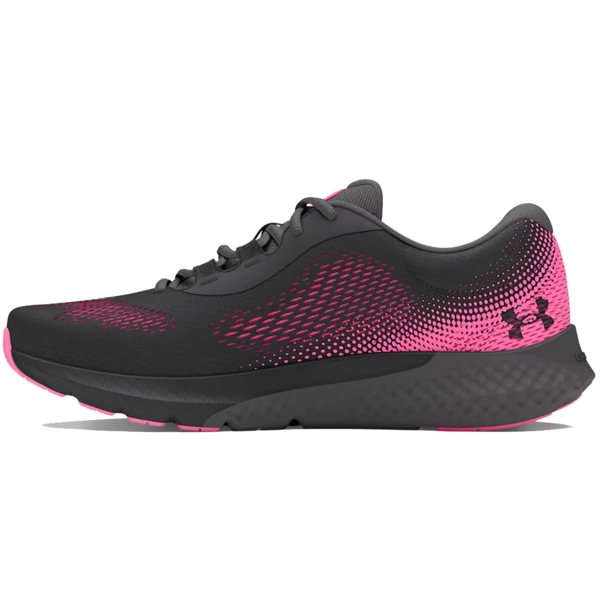 Under Armour Charged Rogue 4 Running Shoes - Womens - Anthracite/Fluo Pink/Castlerock