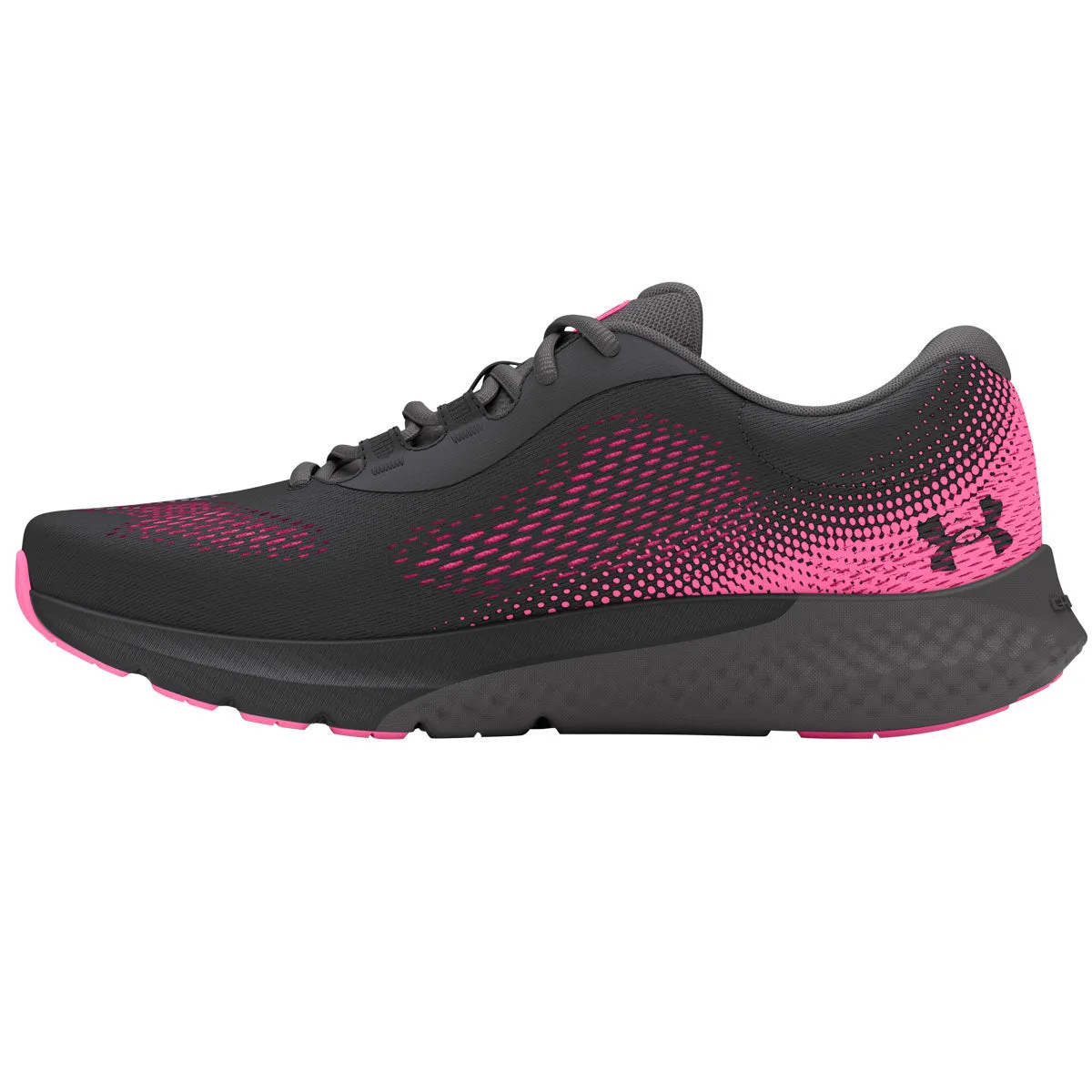 Under Armour Charged Rogue 4 Running Shoes - Womens - Anthracite/Fluo Pink/Castlerock