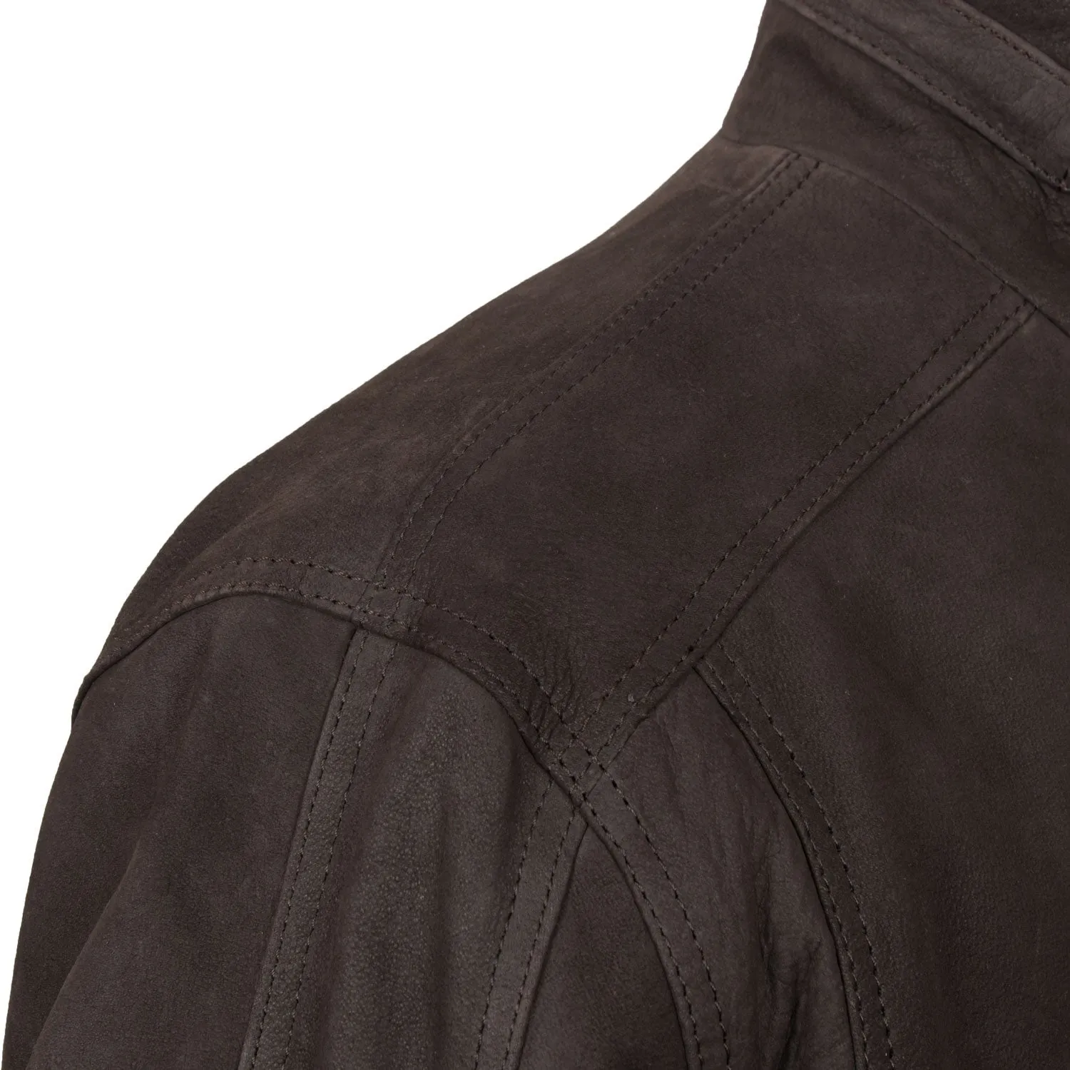 Walker: Men's Brown Leather Coat