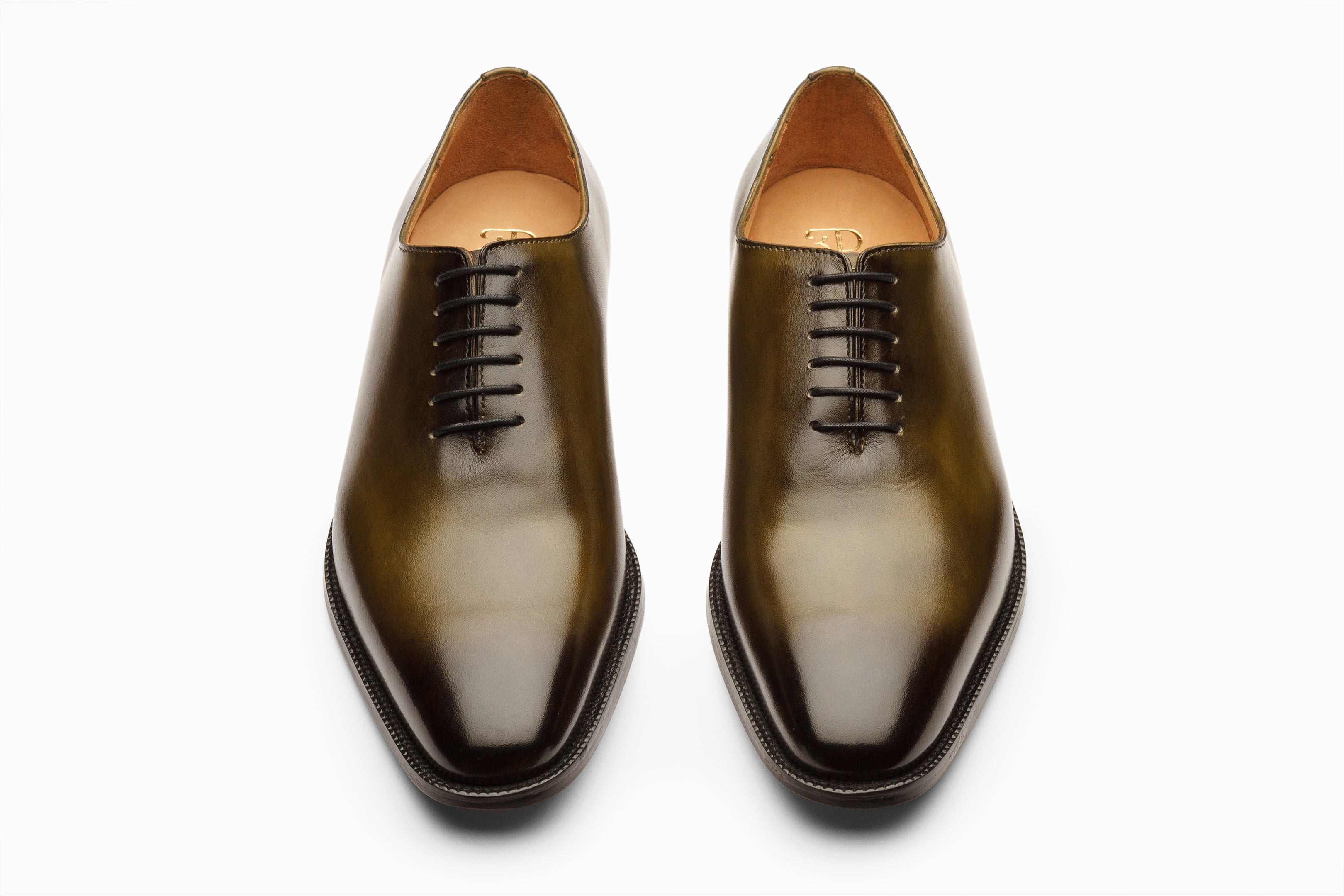 Wholecut Oxford - Olive and Black Patina Finish