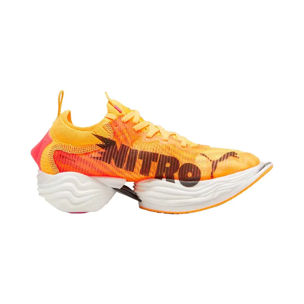 Women's FAST-R NITRO Elite 2 Running Shoe - Sun Stream-Sunset Glow-PUMA White (Regular B)